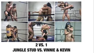 YOUNG MUSCLESTUDS WRESTLING 7 BOUT 1 JUNGLE STUD VS. VINNIE & KEVIN Quicktime .