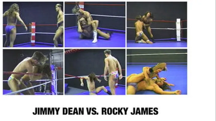 CANADIAN MUSCLEHUNK WRESTLING 5 BOUT 5 JIMMY DEAN VS. ROCKY JAMES Quicktime .