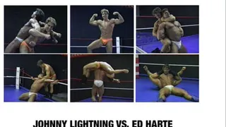 CANADIAN MUSCLEHUNK WRESTLING 5 BOUT 1 JOHNNY LIGHTNING VS. ED HARTE Quicktime .