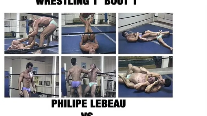 HOLLYWOOD MUSCLEHUNK WRESTLING 1 BOUT 1 PHILIPE LEBEAU VS. FRANK STRONG Quicktime .