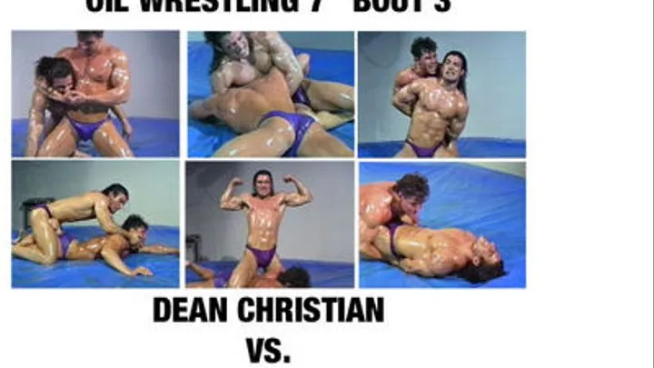 CANADIAN MUSCLEHUNK OIL WRESTLING 7 BOUT 3 DEAN CHRISTIAN VS. PETER GENILLI Quicktime .