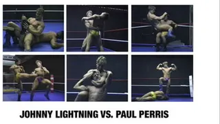 CANADIAN MUSCLEHUNK WRESTLING 3 BOUT 1 JOHNNY LIGHTNING VS. PAUL PERRIS Quicktime .