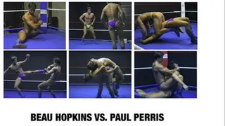 CANADIAN MUSCLEHUNK WRESTLING 3 BOUT 4 BEAU HOPKINS VS. PAUL PERRIS Quicktime .