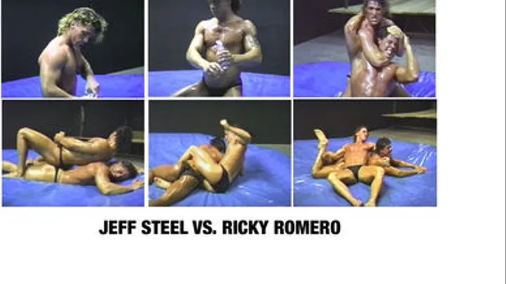 CANADIAN MUSCLEHUNK OIL WRESTLING 2 BOUT 3 JEFF STEEL VS. RICKY ROMERO Quicktime .