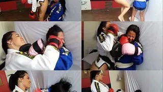 BOXING REAL KNOCKOUT - new girl GABRIELE BRUNETTE - NEW MF OCT 2015 - CLIP 5 - EXCLUSIVE MF