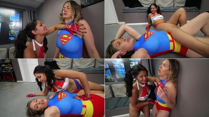 "When Harley Attacks": Keri Spectrum and Calissa Bliss (SUPERHEROINE BELLY BUSTING)