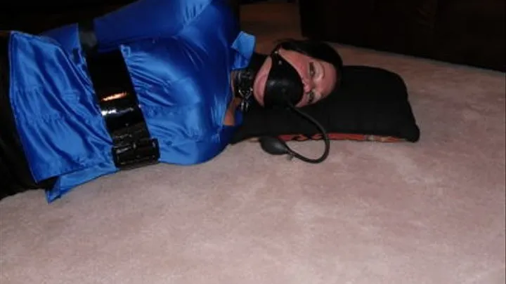 Angelslave Hogtied and Inflatable Penis Gagged!!