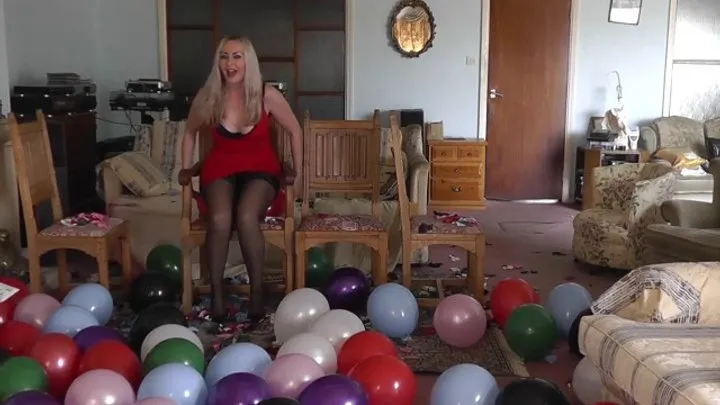 Balloon Popping - Pop round - part 1 - Miss Jessica Wood