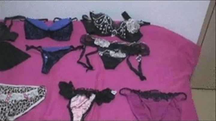 Entire bikini collection is shown! One dirty panty is even revealed! - Part 1