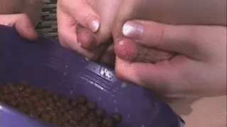 Man Uses Lady's Milk Fresh From Her Tits To Eat His Cereal