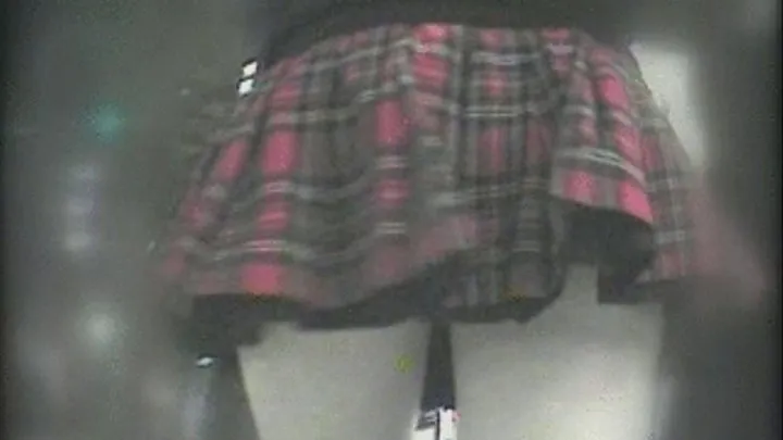 As She Walks, Her Skirt Goes Up, Flashing Her Tight Ass