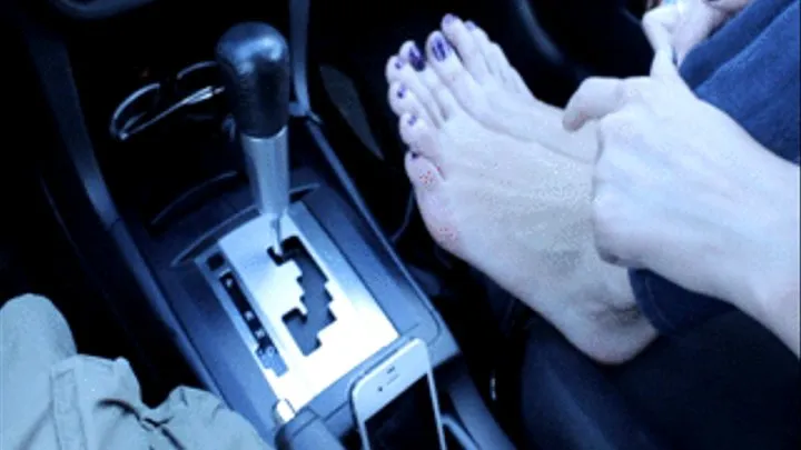 Paige Car Footjob-Size 11 Feet