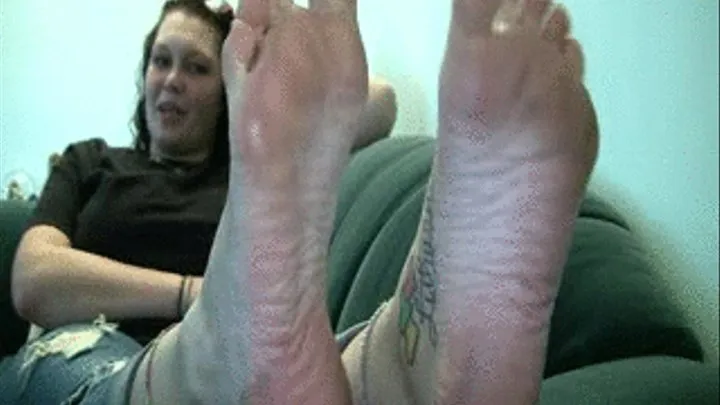 Lacey's Size 12 Candid Stinky Soles Part 2