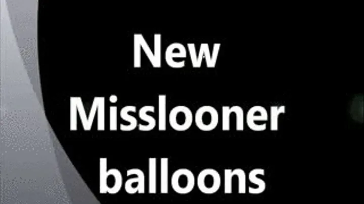 Misslooner sitting on the balloons