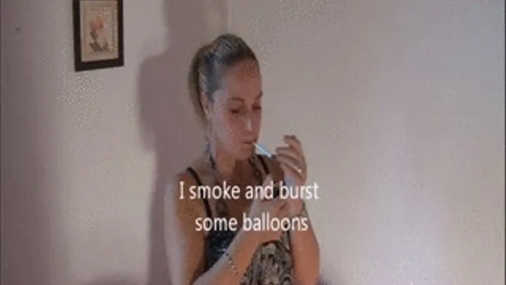 Misslooner pop balloons cigarette