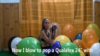 Blow to pop Qualatex 24" and Rifco 43"