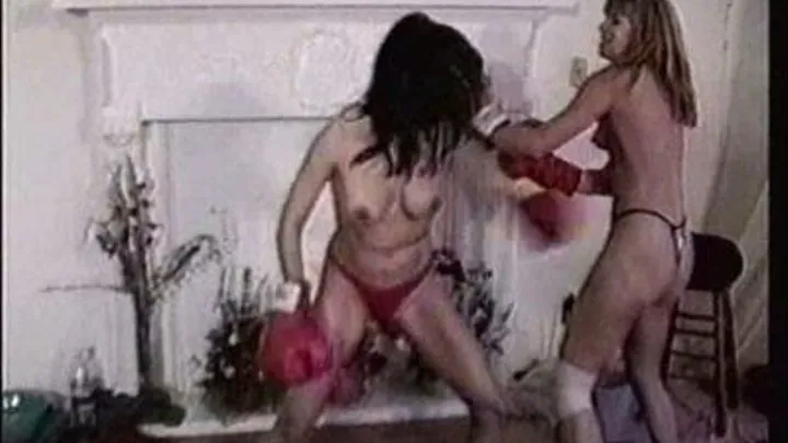 Robin vs Jasae Topless Boxing Clip 6