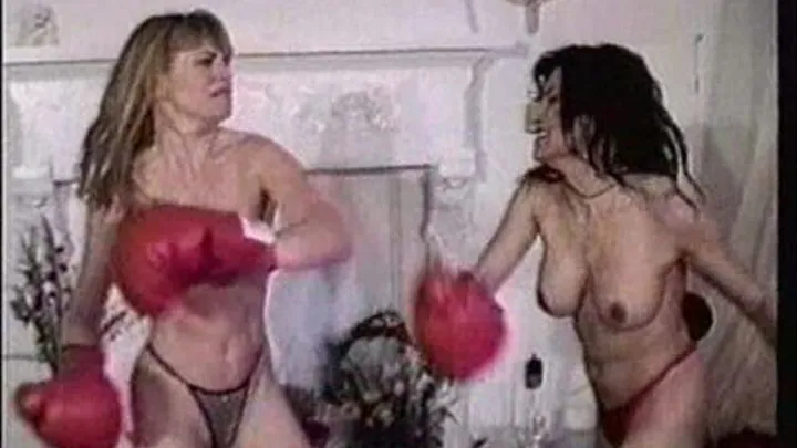 Robin vs Jasae Topless Boxing Clip 5