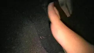 My Foot Destroying my Rental Car