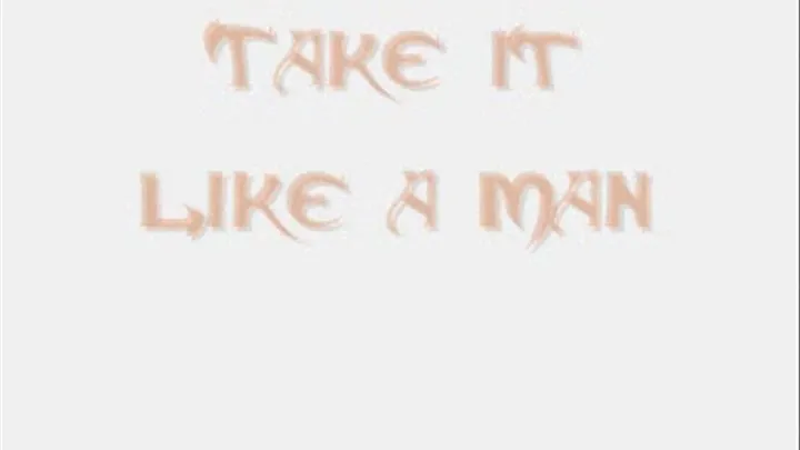 Take it like a man - strap-on video