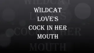 WILDCAT LOVES COCK IN HER MOUTH