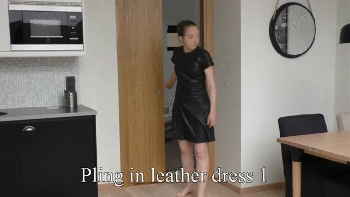 Pling in leather dress 1