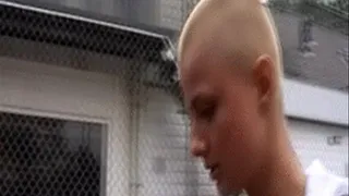 Bald Sexy babe sucks a elderly dick!