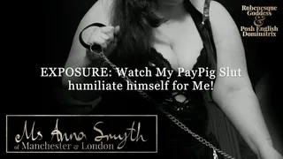 Obedient slave turned pig: amusing his Mistress on cam