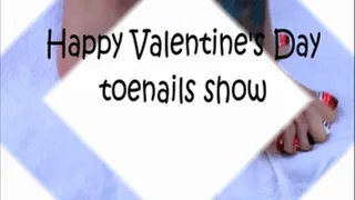 Happy Valentine's day foot show.