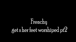 Frenchy gets her feet worshiped pt2 HD