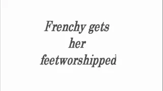 Frenchy get her feet worshiped