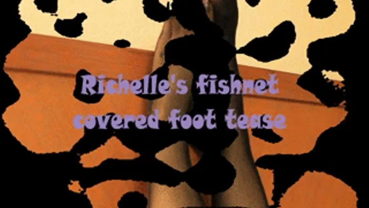 A Richelle's fishnet foot tease