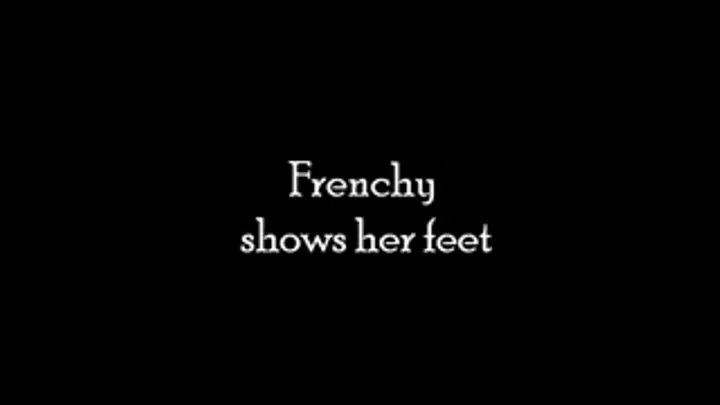 Frenchy shows off her feet HD .