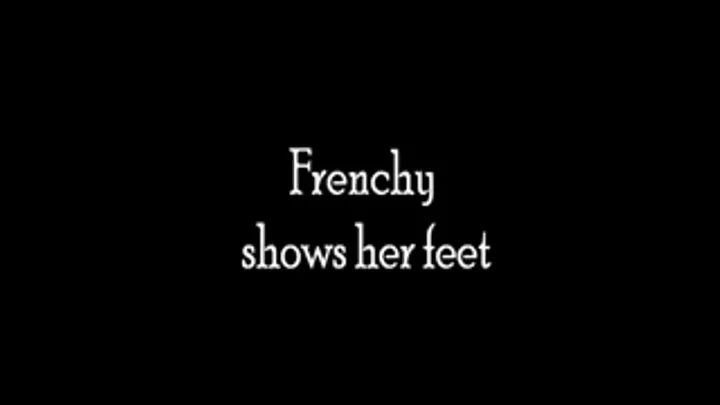 Frenchy shows off her feet