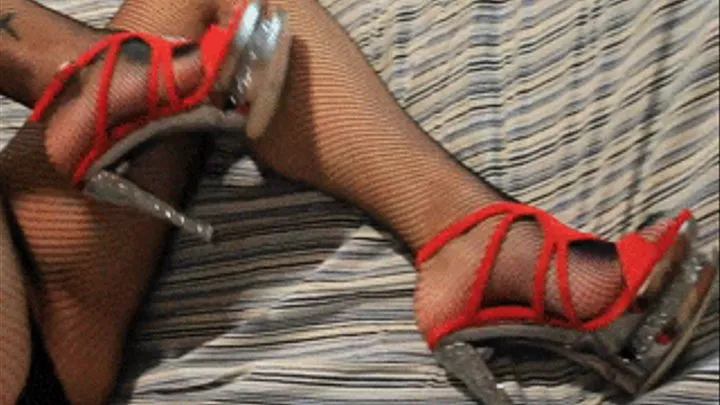 Frenchy's fishnets and heels