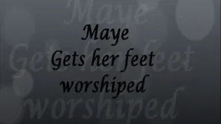 New Foot Model Maye gets her feet worshiped