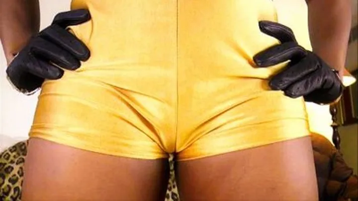 Superior Ebony Cameltoe Training for whiteboys