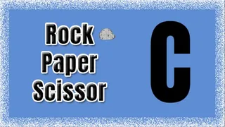 Rock, paper, scissor: Ending C