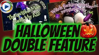 Witchy compilation, letting the invisible man fuck my ass after a blowjob in the woods, follwed by me riding an invisible monster cock, witch, spooky, bbw, cosplay, halloween, invisibleman, masturbate, dildo, cleardildo, hugedildo, fantasy, candyxxkitty,