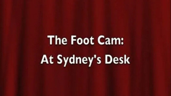 Voyeur Foot Cam: Under Sydney's Desk