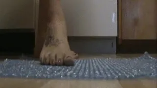 Barefoot Bubble Wrap Popping