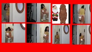 Christmas TV Special PT 2 SUPER SIZE ME CHOCOLATE SANTA DUMPS FARTS AND BIG TITS