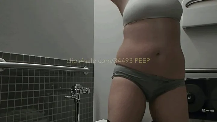 GYM PEE SWEATY PERIOD PANTIES AFTER YOGA CLASS PLUS FARTING AND LOTS OF THICK BOOTY VIEWS