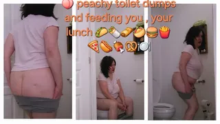 PEACHY TOILET DUMPS AND FEEDING YOU YOUR LUNCH