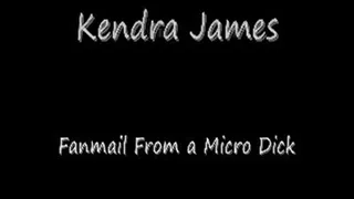 Kendra James Microdick Fanmail Quicktime