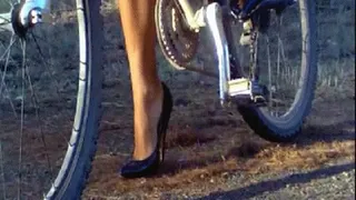 Bicycling in Spiked Heels
