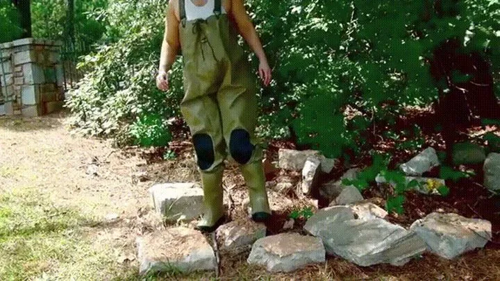 Galas Testing Chest Waders Underwater