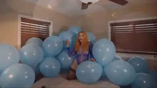 Galas Looner 50 Blue Tuftex 17 Balloons Teasing & Popping Masspop: B2p, Nail Pop & Pin Pop