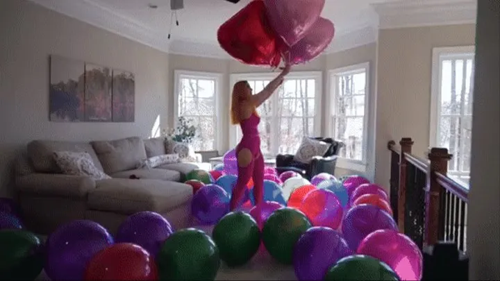 Galas Looner Valentines Day Latex Balloons and Helium Mylars Play & Pop