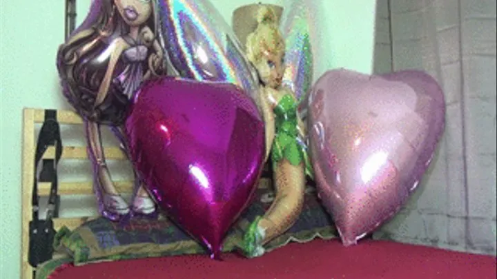 Giant Mylar Balloons Popping